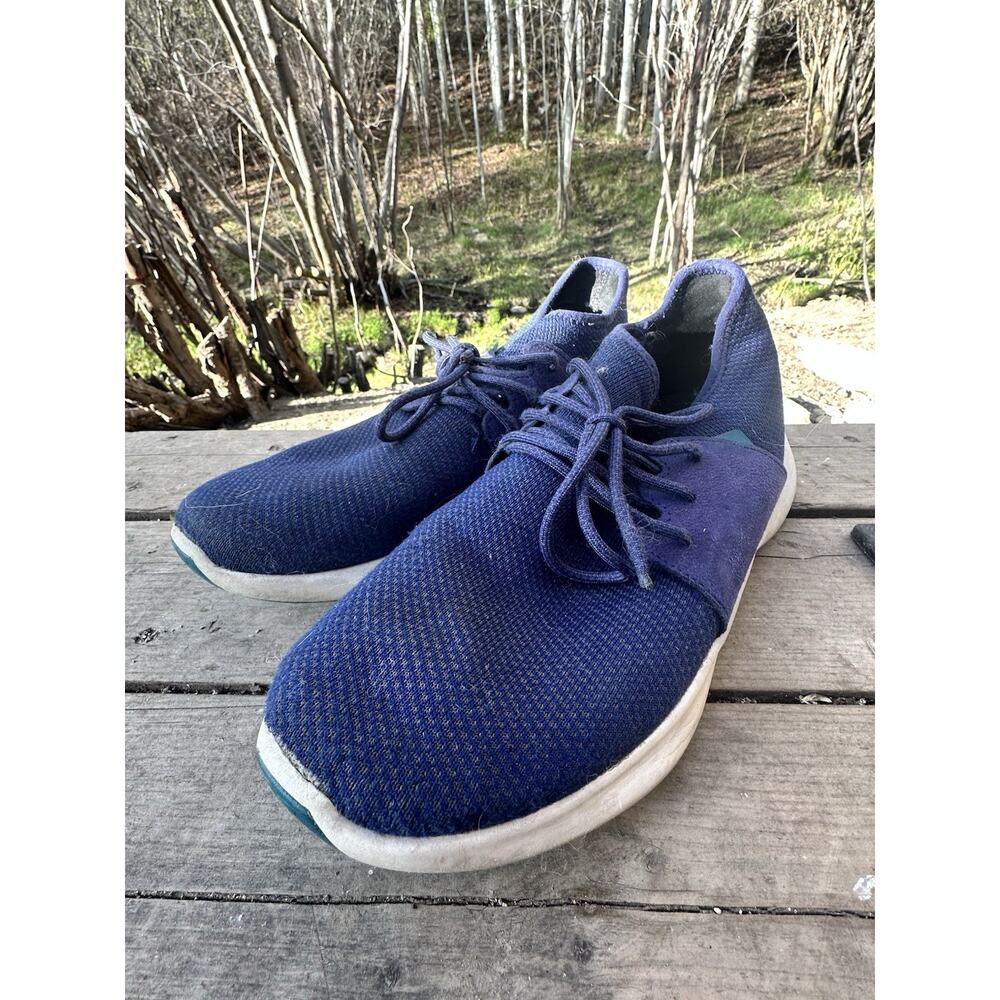 Vessi Mens 12 Everyday Classic Marine Blue Knit Waterproof Shoes Vessi Sneakers